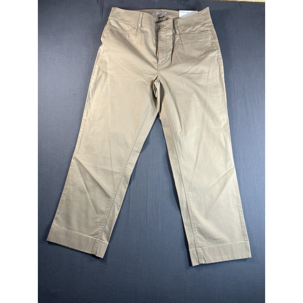 Loft Outlet Women's Size 10 Khaki Straight Crop